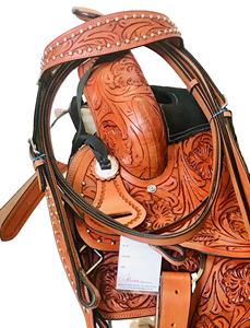 Selle de cheval de haute qualité Western Show, 100% cuir, Style personnalisé, couleur, origine, taille, modèle à bas prix - Product Image 4