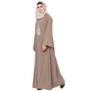 Arabic Wholesale Custom Abaya Top <b>for</b> Ladies 2024 Plus Size Arabic Islamic pink Long <b>Dress</b> Clothing Abaya Lack Embroidered - Product Image 2