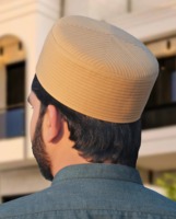 Chapeau de prière musulman respirant à coutures soignées pour adultes - Vêtement décontracté pour hommes, idéal pour le sport quotidien en extérieur, imperméable et ajustable, toutes saisons