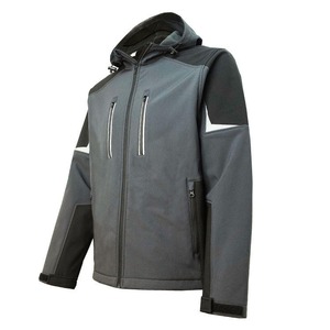 Wholesale <b>Men's</b> High Street New Design Softshell <b>Jacket</b> Slim Fit Stand Collar High Quality Waterproof Windproof Quick Dry Winter - Product Image 2