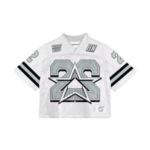 Vintage surdimensionné Streetwear classique rétro maille unisexe maillot pour fan de Football sublimé maillot pour hommes femmes - Product Image 4