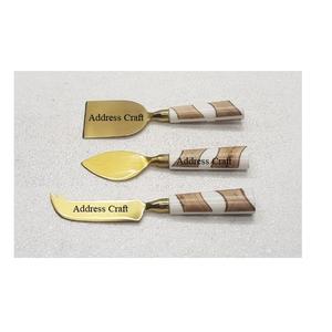 Ensemble de fromage de qualité supérieure manche en acier inoxydable/marbre/résine avec outil de fromage de mariage vaisselle vaisselle outil de coupe de fromage - Product Image 2