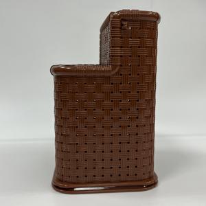 Corbeille de rangement en plastique Everyday Companion avec beauté tissée fabriquée au Vietnam sans danger pour l'exportation mondiale Support pour outils Brosses Ustensiles - Product Image 3