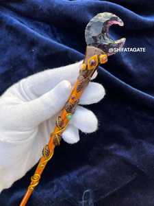 ไม้กายสิทธิ์อเมทิสต์คริสตัลพลอยธรรมชาติทำมือของขวัญทางจิตวิญญาณวาดนางฟ้ารักษาด้วยเวทมนตร์เรกิเลื่อนลอย - Product Image 5