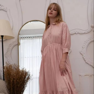 ชุดเดรสยาวทำด้วยมือทำจากผ้าฝ้ายอินเดียของขวัญแต่งงานชุดฮันนีมูนชุดปาร์ตี้มีสไตล์สำหรับผู้หญิงชุดของขวัญสำหรับเธอ - Product Image 1