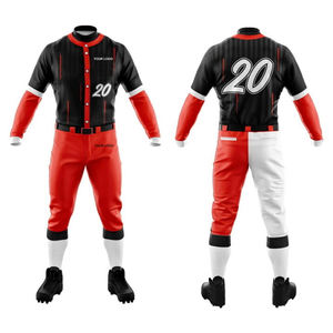 Usine directe conception personnalisée uniformes d'équipe de baseball imprimé Technics livraison rapide avec des options OEM disponibles en vrac - Product Image 5