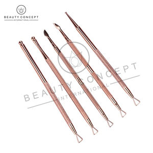 Herramienta de peluquería de uñas de acero inoxidable antioxidante de doble función, empujador de cutículas preciso ecológico para el cuidado de las uñas - Product Image 4