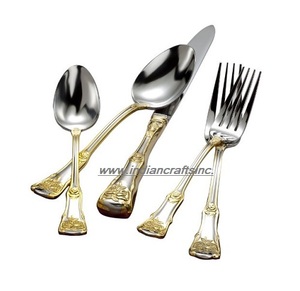 Nouveau serveur de salade en acier inoxydable ensemble de couverts en gros élégant ensemble de couverts de fête d'affaires cuisine couverts cuillère - Product Image 3