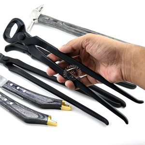 Horse Farrier Kit Hoof Trimming <b>Tools</b> with Pouch Shoeing <b>Tools</b> Loop Hoof Knife Equine Hammer farrier <b>tool</b> Veterinary Accessories - Product Image 4