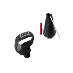 Clio 3 Sport Gear <b>Shift</b> <b>Knob</b> and Gaiter Set 5-Speed Grey Framed Gaiter + Sport <b>Knob</b> (1 Piece) Long Feature Turkey - Product Image 1