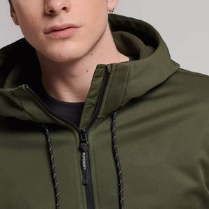 Veste softshell en toile pour homme, coupe-vent, imperméable, respirante, col montant pour l'hiver Vente en gros en ligne - Product Image 4