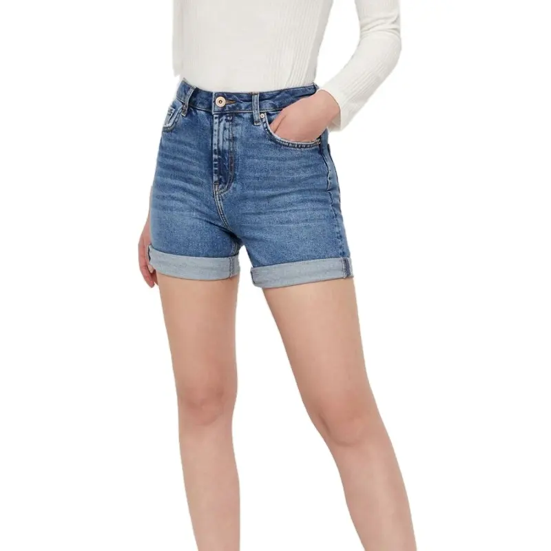 Athletic Apparel Manufacturers Wholesale Custom Plus Size Women Nylon Spandex Cotton Black White Girls High Waisted Biker Shorts