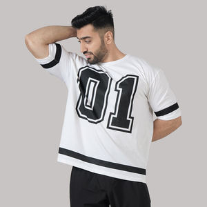 T-shirt imprimé personnalisé T-shirt pour hommes T-shirt de luxe 100% coton T-shirt surdimensionné pour hommes, poids lourd de 220 grammes - Product Image 1