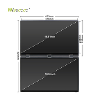 Nouveau produit Écran d'ordinateur portable tactile 18,5 pouces FHD 1080p Extension d'écran pliable Double moniteur IPS LCD Triple moniteur portable Prix