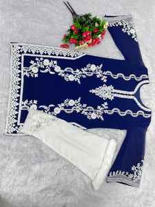 เสื้อเจเจเจเจเจเจเน็ตขนาดใหญ่พร้อมกางเกงใส่ทำงานชุดเดรสแบบดั้งเดิมใส่ไปงานปาร์ตี้สีสวย - Product Image 6