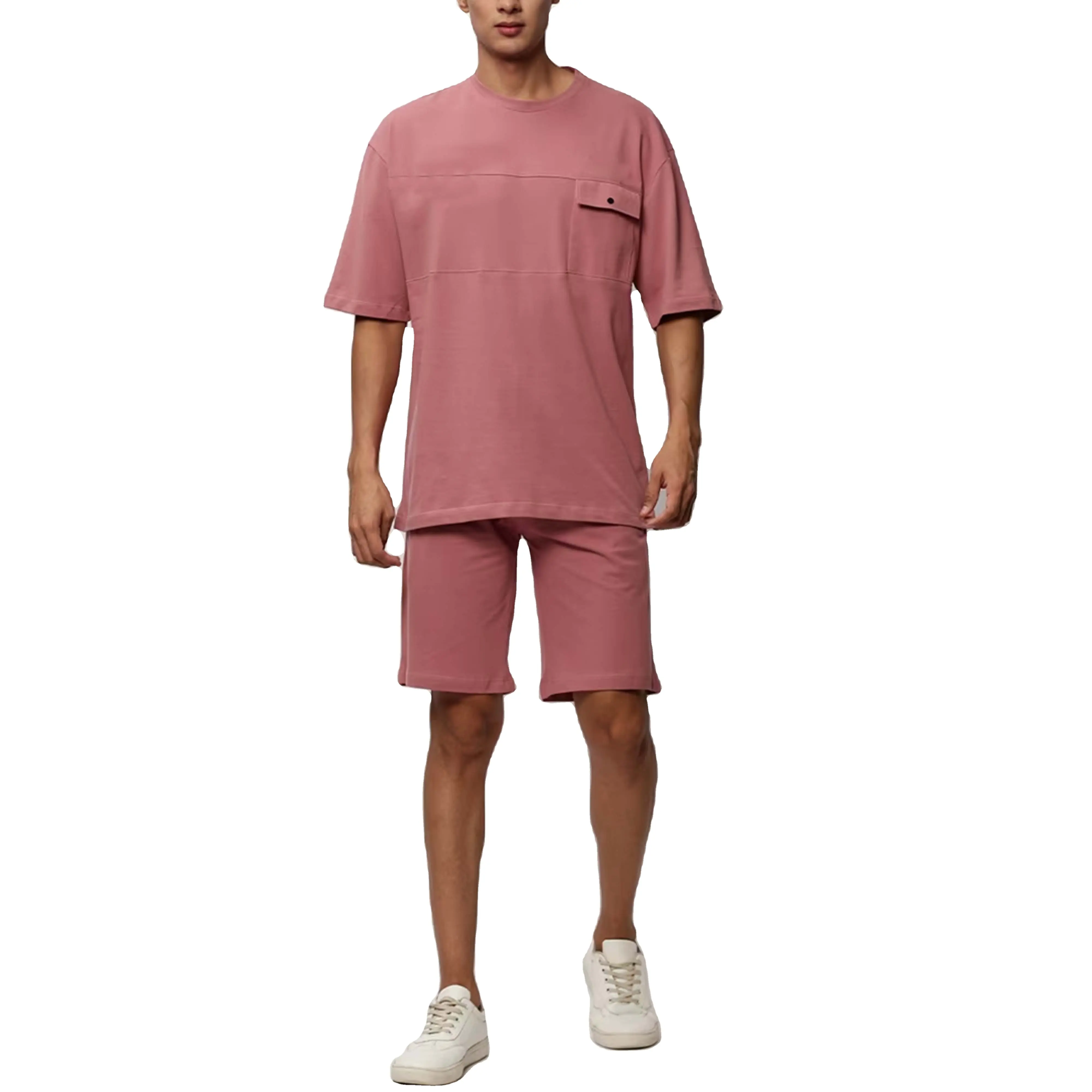 Conjunto de shorts personalizados para meninos, conjunto de 2 peças de camisa curta masculina, logotipo personalizado, novidade de verão, 2 peças