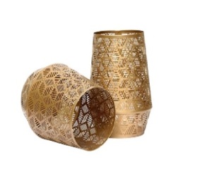 High Quality Handmade Three Metal <b>Tealight</b> Candle Holder Christmas Decorative Set-Manufacture Exporter Wholesale - Product Image 2