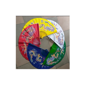 Top beau et charmant ventilateur en bambou fabriqué au Vietnam avec des décorations à motifs floraux Modèle d'art populaire Style artisanal - Product Image 3