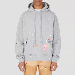 เสื้อฮู้ดพิมพ์ลายสำหรับผู้ชายสไตล์วินเทจผ้าโพลีเอสเตอร์/ ผ้าฝ้ายย้อมสีธรรมดาระบายอากาศได้ฉลากออกแบบได้ตามต้องการ - Product Image 6