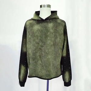 Sweat-shirts en molleton de coton tie-dye sur mesure de haute qualité pour hommes, service OEM, impression personnalisée, col à capuche écologique, décontracté, hiver - Product Image 6