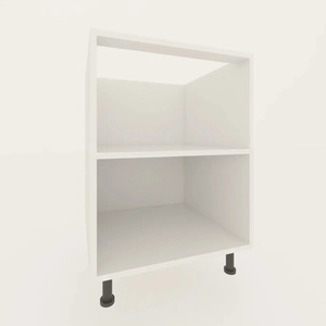 Puertas de armario de cocina de Color madera blanca estilo coctelera Modular moderno MFC/caja de tablero de partículas cocina al aire libre de estilo americano - Product Image 3