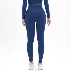 Nouveau Leggings de Yoga de hanche de pêche solide de haute qualité pour les femmes taille haute sans couture à séchage rapide respirant - Product Image 6