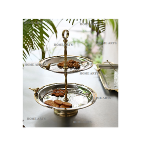 Nuevo Diseño de Soporte Redondo para Tartas de Calidad Superior, Soporte de Dos Niveles de Aluminio para Chocolates y Dulces de Home Arts - Product Image 3