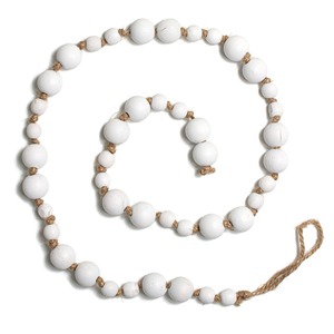 Resina Premium de sublimación y cuentas de guirnalda de madera para Navidad, recién llegado, cuentas decorativas de Navidad, resina de guirnalda en blanco - Product Image 5