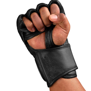 Adjustable Fingerless Gym Fitness <b>Gloves</b> PU Leather Half Finger Weightlifting <b>Gloves</b> Blue Black Wrist Strap Weightlifting <b>Gloves</b> - Product Image 3