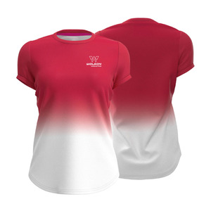 เสื้อยืดผู้หญิงลายพิมพ์ซับลิเมชันแบบถักทำจากโพลีเอสเตอร์ - Product Image 1