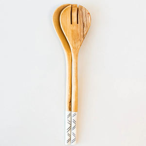 Ensemble de couverts à 2 cuillères en bois de manguier faits à la main, fabricant et exportateur de couverts nouvellement conçus, idéal pour les repas en gros et élégants - Product Image 4