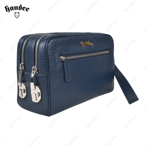 Genuine Leather Clutch <b>Wallet</b> with 2 Pockets and 2 Zippered Compartments - Product Image 5