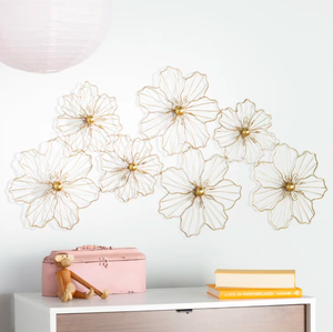 Bleu et argent métal classique décoration murale intérieur extérieur tenture hôtel restaurant maison salon chambre arts décoratifs - Product Image 5