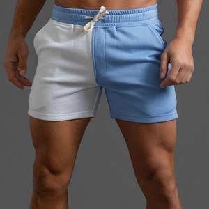 Short pour hommes 4XL hommes Shorts décontracté Patchwork poche Fitness Gym sweatshorts pantalons course Joggers sport respirant pantalons de survêtement - Product Image 2