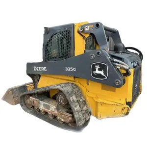 Hot Sale 74Hp John Deere 325G Track Skid Steer Diesel with Bucket, Air Conditioner, Two Speed, Quick Attach Ready to Ship