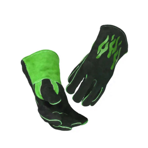 Nuevos guantes de soldadura de cuero de vaca duraderos y resistentes, antideslizantes, anticortes, guantes de cuero ignífugos para protección de manos - Product Image 2