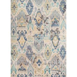 Alfombra de Lana Anudada a Mano Savana Ivory LCA-03(EM) para Decoración de Sala de Estar, Estilo Tabriz, Alfombra de Yute con Patrón de Pasillo - Product Image 1