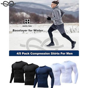 Maillot de corps athlétique à manches longues et courtes pour hommes Performance Gear T Shirt Sports Surf Natation Activités de plein air - Product Image 5