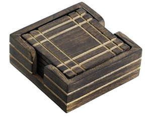 Nuevos posavasos de madera para bebidas, posavasos creativos de madera de nuevo estilo para suministros de cocina - Product Image 6