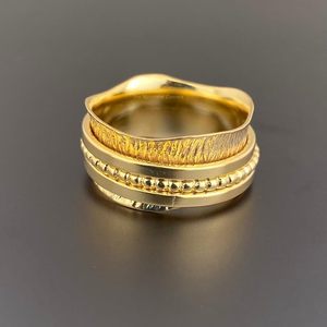 <b>Spinner</b> <b>Ring</b> 925 Sterling <b>Silver</b> Gold Rhodium Plated Meditation <b>Ring</b> Classic Wedding Band Anniversary Gift Minimalist Jewelry - Product Image 3