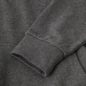 เสื้อฮู้ดสวมหัวสำหรับผู้ชายผ้าฝ้าย100% กันรอยยับโอเวอร์ไซส์ออกแบบโลโก้ได้ตามต้องการแบบกำหนดเองผ้าฟลีซสีพื้น - Product Image 6