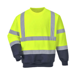 Safety Workwear High Visibility Reflective Safety Sweatshirt for Men Hi Vis Winter Workwear Sweatshirts - Product Image 3
