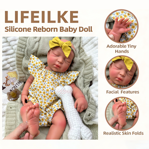 Muñeca Bebé <span class=keywords><strong>Reborn</strong></span> de Silicona Sólida de Cuerpo Completo de 17 Pulgadas, Hecha a Mano, Realista, Impermeable, Directo de Fábrica - Product Image 3