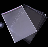 Sacs en plastique transparents OPP personnalisés en usine avec logo, sacs en cellophane refermables pour cartes d'art, vêtements, bonbons