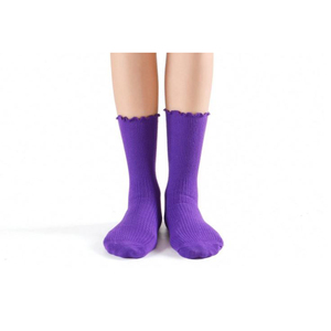 Calcetines atléticos para mujer, 100% algodón, punto personalizado, patrón de letras, puño inferior, Logo, calcetines para mujer - Product Image 3