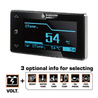 Nuevo Medidor Multifunción para Automóviles con Pantalla Head-Up, Temperatura del Agua/Aceite 300F, EGT 2200F, Presión del Aceite, PSI, Voltaje