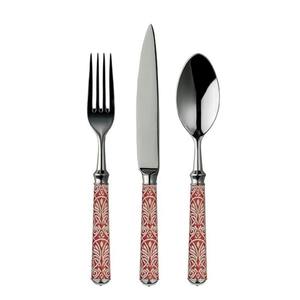 Ensemble de 3 couverts en acier inoxydable ustensiles de cuisine idéaux pour la table à la maison couverts plaqués couleur argent ustensiles à poignée en laiton - Product Image 5