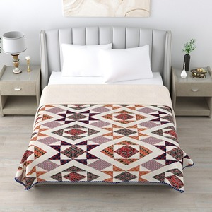 Edredón de Lujo Moderno-Tradicional, Tamaño Queen, Ecológico, Lavable, Refrescante, con Diseño Abstracto Estampado de Rajastán, Relleno de Algodón - Product Image 3