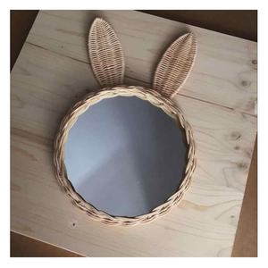 Miroir en rotin du Vietnam, design naturel avec cadre tissé à la main, miroir en rotin de haute qualité pour décoration murale et cadeau - Product Image 6