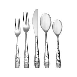 Conjunto de cubiertos de lujo para banquete y boda, juego de tenedor y cuchara de acero inoxidable de diseño sencillo - Product Image 4